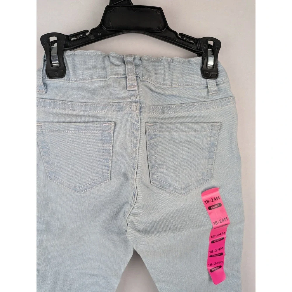 The Childrens Place Kids Skinny Jeans Sky Wash Light Blue Denim 18-24M NEW